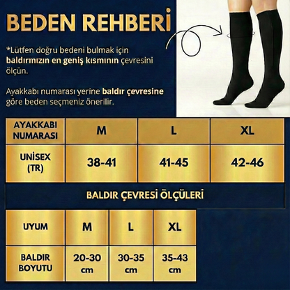 Vestora™ Premium Varis Çorapları